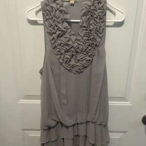 Chic Ruffle Neckline, Tiered Top